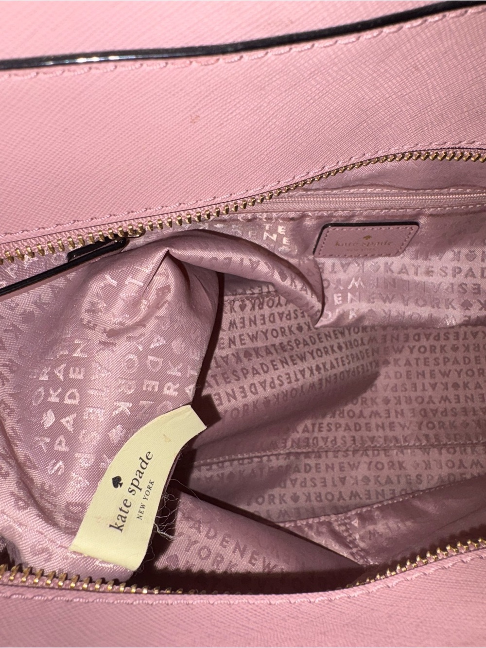 ✨ Kate Spade New York Saffiano Leather Satchel | Blush Pink | NWOT - Picture 9 of 11
